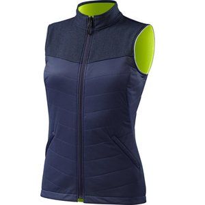 Specialized H2O Deflect Polartec Alpha reversible hi viz vest Small S blue navy